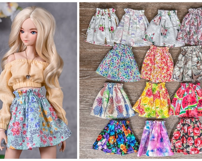 Paperbag skirt  for bjd 1/3 scale doll like Smart Doll