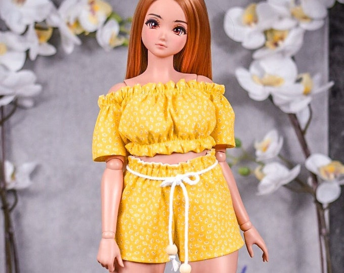 PREORDER Summer outfit fit Pear body top  for bjd 1/3 scale doll like Smart Doll pear body