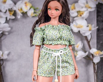 PREORDER Summer outfit fit Pear body top  for bjd 1/3 scale doll like Smart Doll pear body