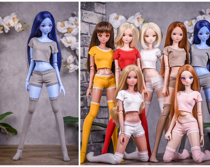 Lacey set for bjd 1/3 scale doll like Smart Doll grey