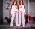 PREORDER Valentines Pajamas for BOTH fit Pear body or Classic for bjd 1/3 scale doll like Smart Doll Xoxo