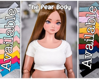 PRÉCOMMANDE Crop top corps poire pour poupée bjd à l'échelle 1/3 comme Smart Doll corps poire