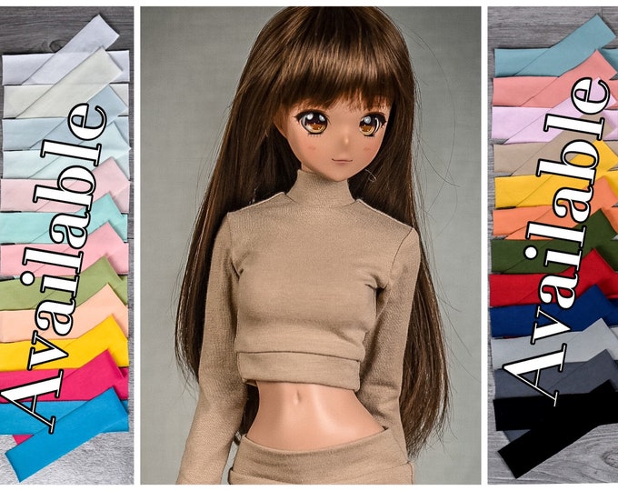 PREORDER Turtle neck top crop for bjd 1/3 scale doll like Smart Doll