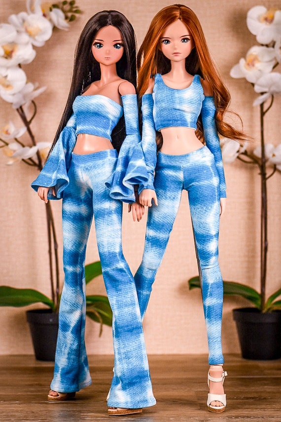 Como Fazer roupas Fácil para Barbie, Cropped e saia. D.I.Y roupas feita a  mão. dolls clothes 