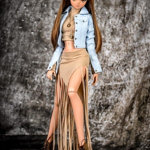 PREORDER Fringe skirt for bjd 1/3 scale doll like Smart Doll image 9