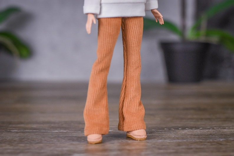 PREORDER Corduroy pants for 1/6 scale doll clothes to fit Poppy Parker or other similar 1/6 fashion doll clothes. image 8