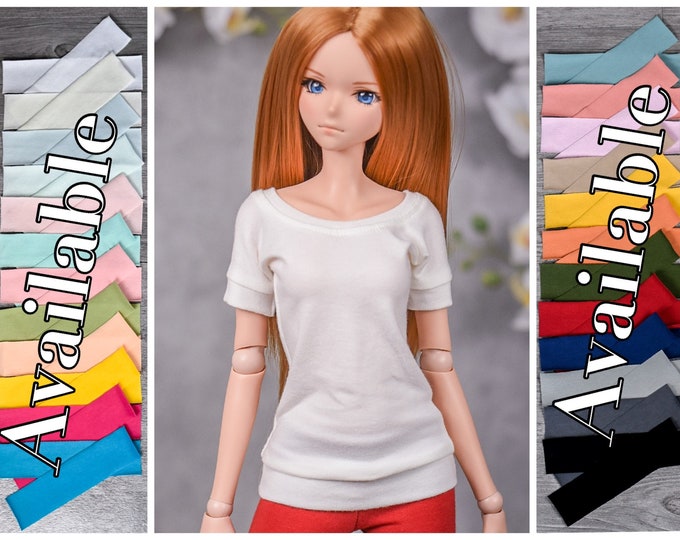 PREORDER Shirt sleeve top  for bjd 1/3 scale doll like Smart Doll