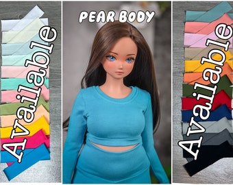 PREORDER BaseLayer Crop top Pear body  for bjd 1/3 scale doll like Smart Doll pear body