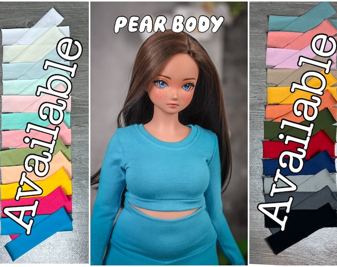 PREORDER BaseLayer Crop top Pear body  for bjd 1/3 scale doll like Smart Doll pear body