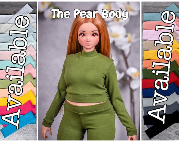 PREORDER Turtle neck top fit Pear body  for bjd 1/3 scale doll like Smart Doll pear body