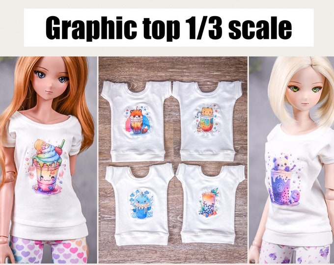 PREORDER Graphic Pullover  for bjd 1/3 scale doll like Smart Doll