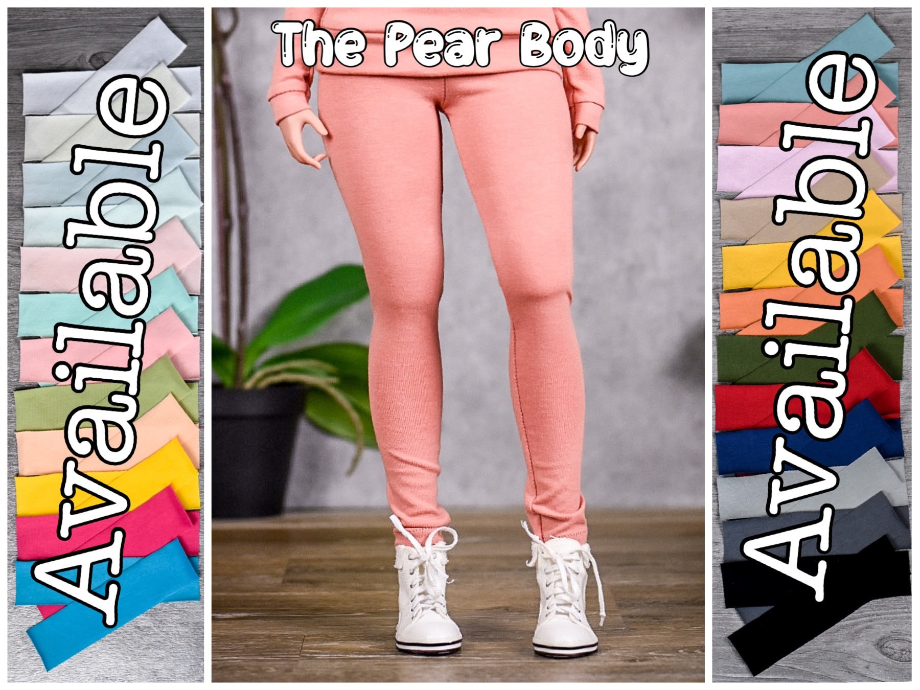 PREORDER Pear body Leggings for bjd 1/3 scale doll like Smart Doll