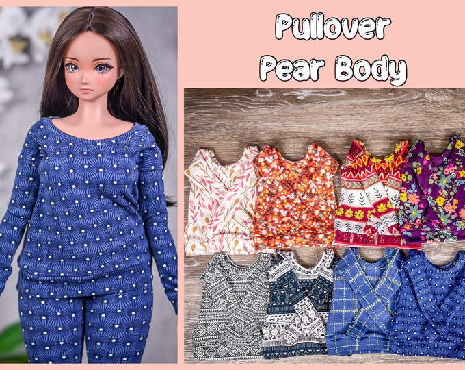 PREORDER Pear body Pullover  for bjd 1/3 scale doll like Smart Doll pear body