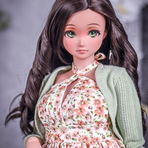 PREORDER Shrug fit Pear body for bjd 1/3 scale doll like Smart Doll pear body image 5