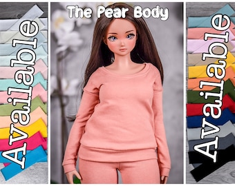 PREORDER Pear body Pullover  for bjd 1/3 scale doll like Smart Doll pear body