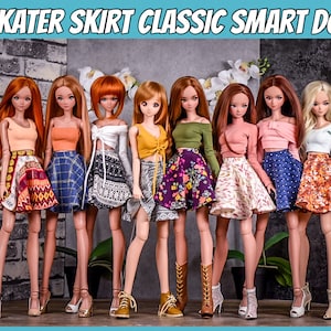 PREORDER Skater skirt  for bjd 1/3 scale doll like Smart Doll