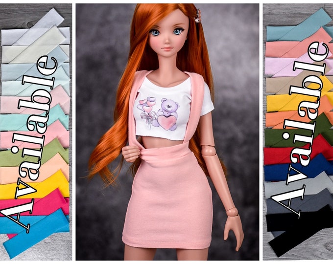 PREORDER Suspenders  pencil skirt for bjd 1/3 scale doll like Smart Doll