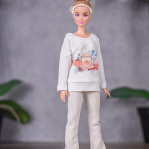 PREORDER Corduroy pants for 1/6 scale doll clothes to fit Poppy Parker or other similar 1/6 fashion doll clothes. image 4