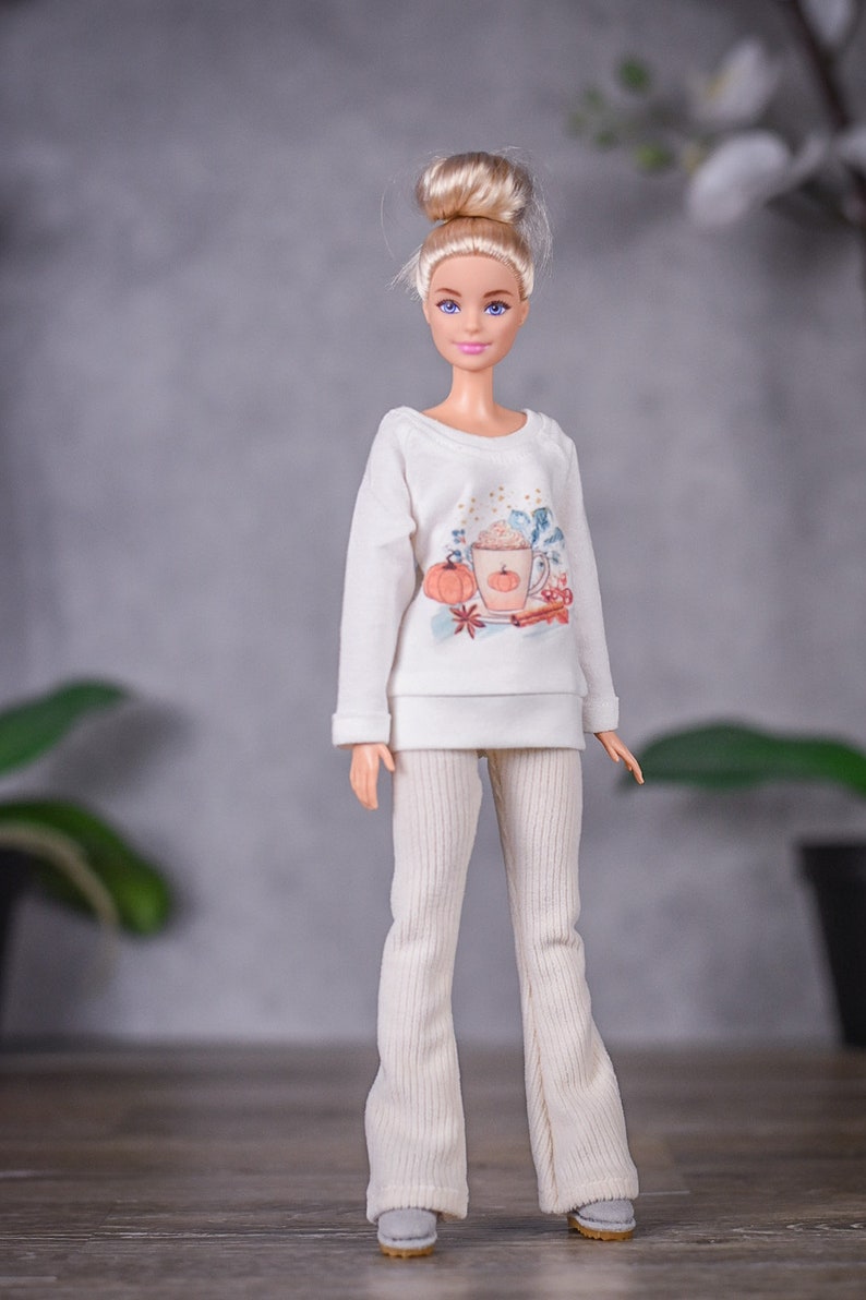 PREORDER Corduroy pants for 1/6 scale doll clothes to fit Poppy Parker or other similar 1/6 fashion doll clothes. image 4