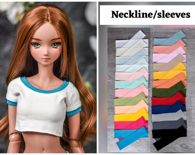 PREORDER Neckline crop top  for bjd 1/3 scale doll like Smart Doll
