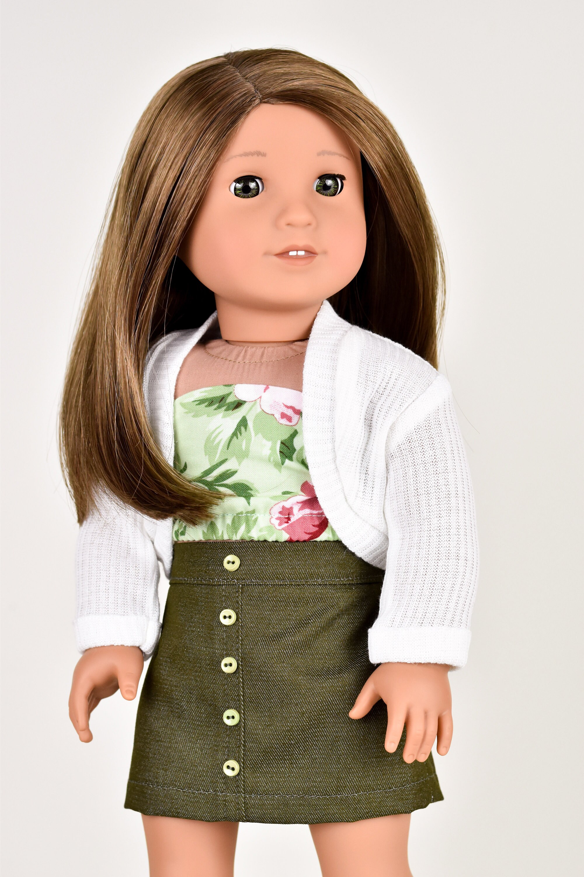 Shrug 18 inch doll clothes EliteDollWorld EDW Ivory