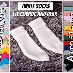 PREORDER Ankle socks for bjd 1/3 scale doll like Smart Doll fog pear and classic