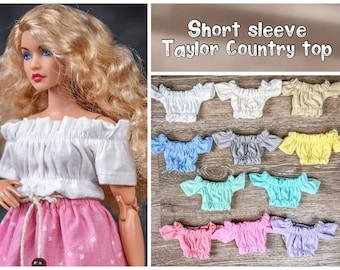 PREORDER Taylor Country top for 1/6 scale doll clothes to fit Poppy Parker or other similar 1/6 fashion doll clothes.