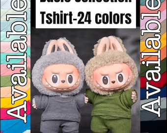 PREORDER Basic Tshirt  to fit Labubu dolls or other similar plush toys