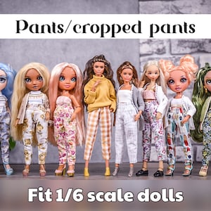 Crop Pants for 1/6 scale doll clothes to fit RH dolls or other similar 1/6 fashion doll clothes.