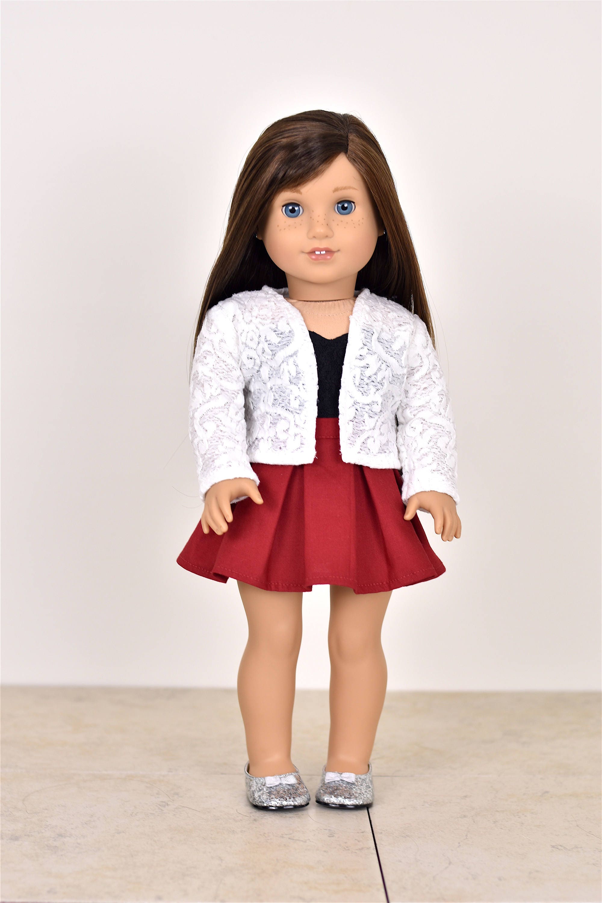 Lace Cardigan 18 inch doll clothes EliteDollWorld EDW