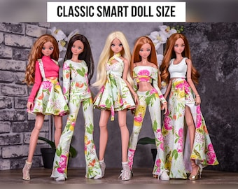 FÖRBESTÄLL Basic Collection som passar CLASSIC Smart Doll eller andra liknande dockor i skala 1/3. Tryckt Sommarbukett