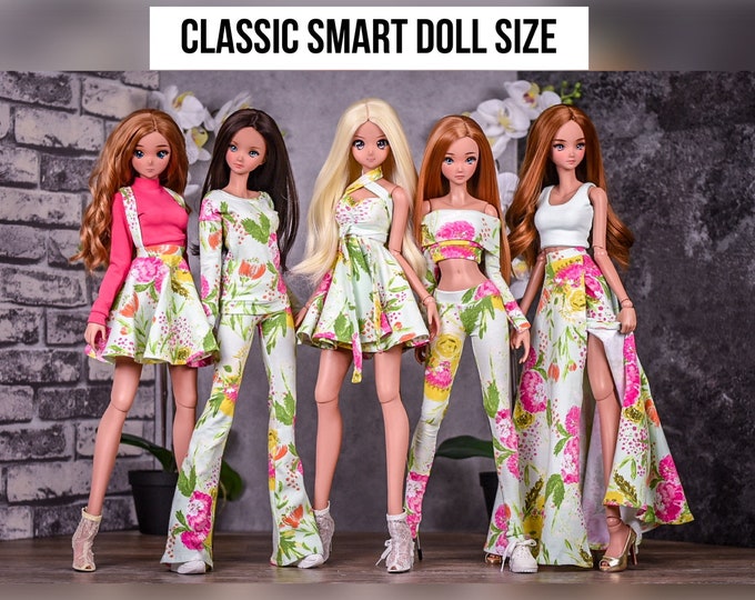 PREORDER Basic Collection to fit CLASSIC Smart Doll or other similar 1/3 scale dolls. Print Summer Bouquet