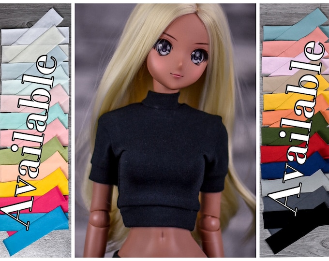 PREORDER Cropped turtle neck top    for bjd 1/3 scale doll like Smart Doll