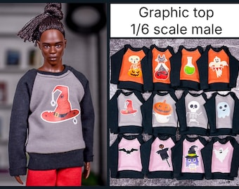 Dieser Pullover für 1/6 Puppenkleider passt Homme und anderen 1/6 Modepuppen.