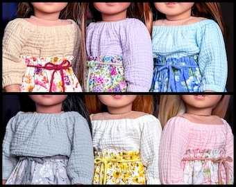 Taylor Country Top to fit various 18 inch doll clothing PREORDER