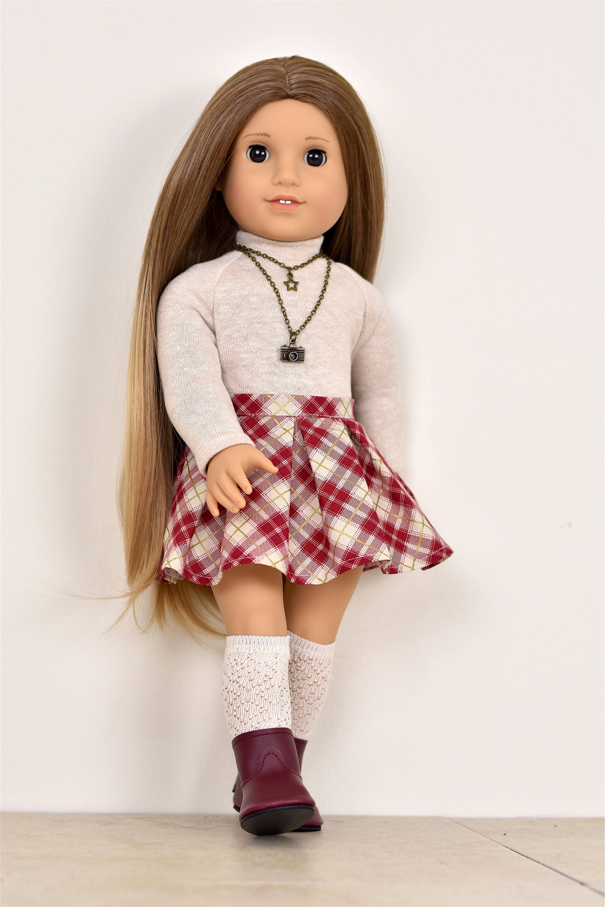 Pleated Skirt 18 inch doll clothes