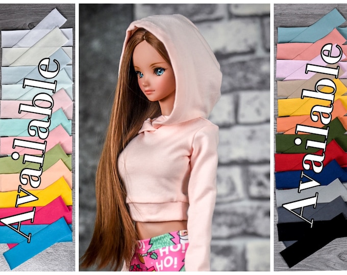 PREORDER cropped Hoodie for bjd 1/3 scale doll like Smart Doll