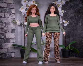 PREORDER 24/7 Collection fit Pear body top  for bjd 1/3 scale doll like Smart Doll pear body color Olive green