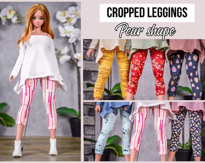 PREORDER Cropped leggings fit Pear body  for bjd 1/3 scale doll like Smart Doll pear body