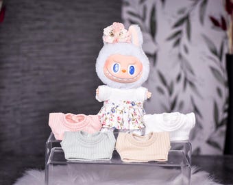 Rib top to fit Labubu for 1/6 scale plush doll clothes or other similar 1/6 scale doll