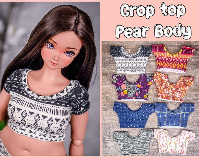 PREORDER Pear body Crop top  for bjd 1/3 scale doll like Smart Doll pear body