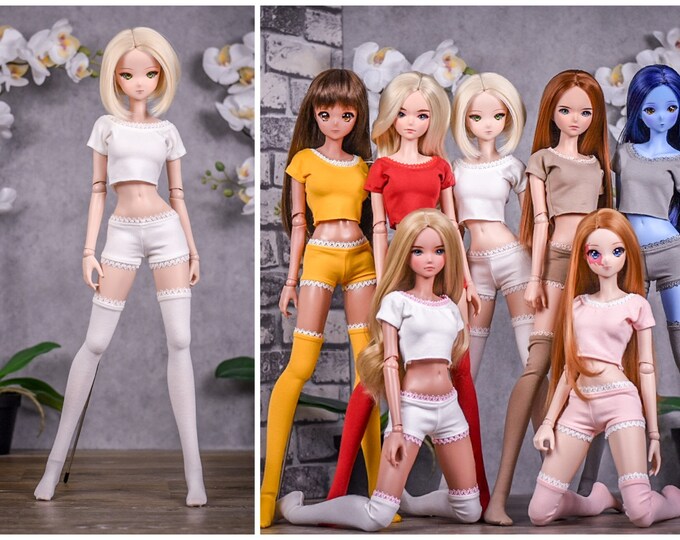 PREORDER Lacey set for bjd 1/3 scale doll like Smart Doll White