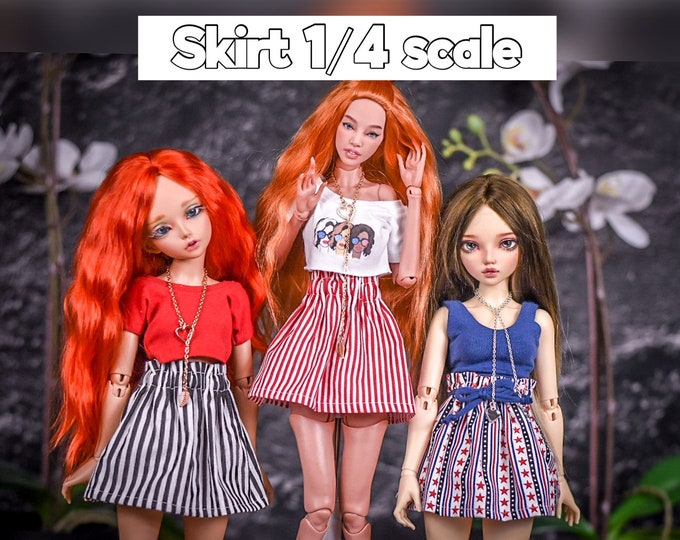 Skirt for 1/4 scale doll clothes to minifee or other similar 1/4 scale dolls.