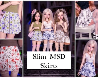 PREORDINE Gonna a pieghe adatta a MSD SLIM come i vestiti BJD Minifee 1/4