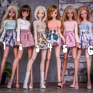 Chiffon skirt for bjd 1/3 scale doll like Smart Doll image 3