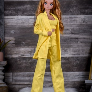 24/7 Outfit  for bjd 1/3 scale doll like Smart Doll Sun yellow