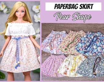 PREORDER PaperBag skirt fit Pear body  for bjd 1/3 scale doll like Smart Doll pear body