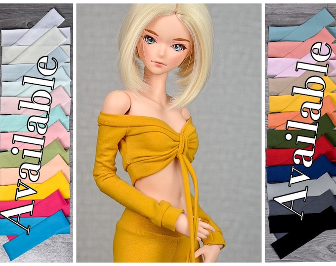 PREORDER Long sleeve boat and tie top for bjd 1/3 scale doll like Smart Doll