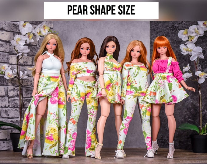 PREORDER to fit PEAR body Basic Collection for bjd 1/3 scale doll like Smart Doll pear body Print summer bouquet