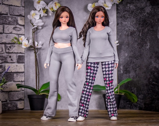 PREORDER 24/7 Collection fit Pear body top  for bjd 1/3 scale doll like Smart Doll pear body color Grey